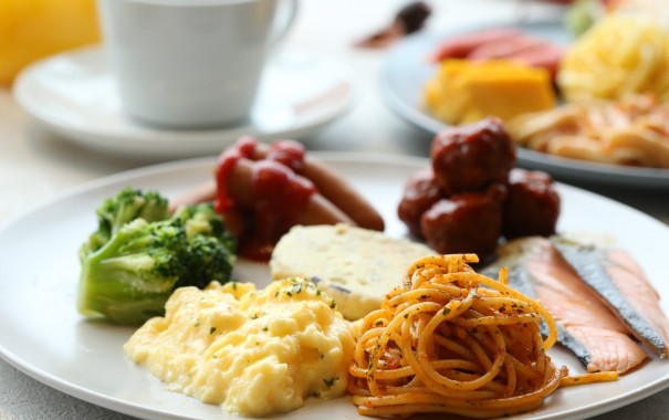 種類が豊富なうれしい無料朝食！！ しっかり食べて朝から元気！！